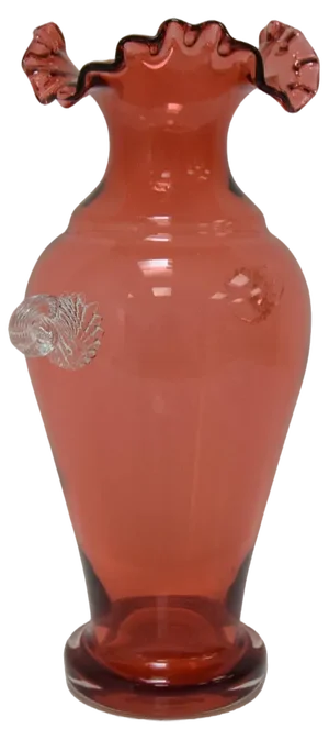 Art Czech Glass Vase from Glasswork Novy Bor, 1950s