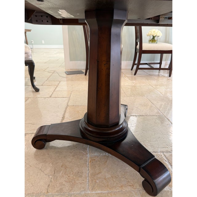 Ethan Allen Sanders Double Pedestal Dining Table For Sale In Miami - Image 6 of 8
