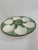 1930s 1930s French Longchamp Green and White Majolica Oyster Plate For Sale - Image 5 of 14