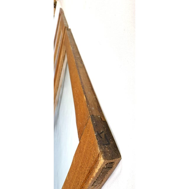 Vintage Architectural Salvage Oak and Glass Doors- Set of 3 For Sale - Image 13 of 18