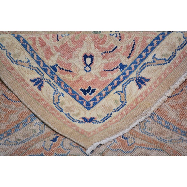 1960s Turkish Oushak Knotted Wool Rug, 9'6''x13'2'' For Sale In New York - Image 6 of 6