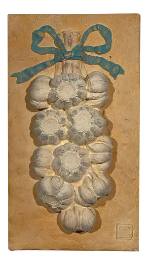 Anna Chandler 1998 Ceramic Garlic Plaque