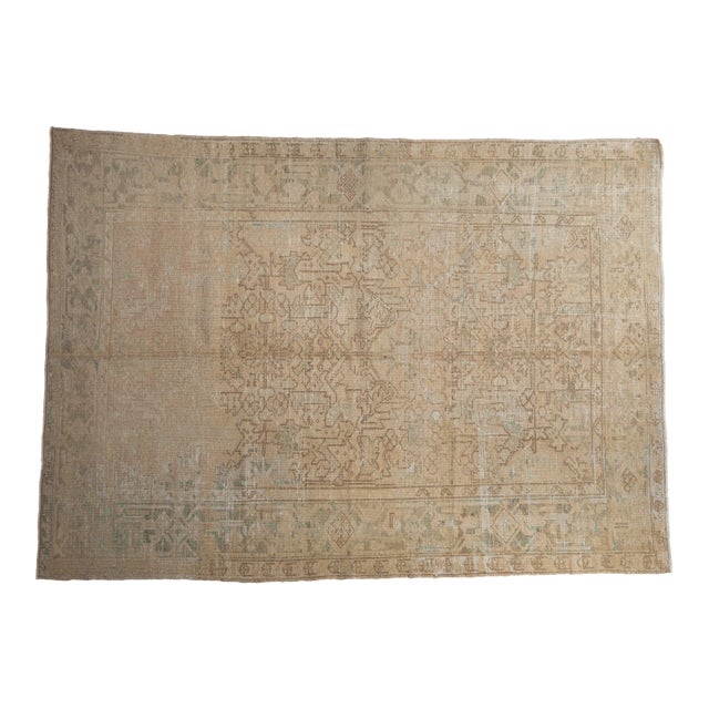 Vintage Distressed Mehrivan Carpet - 5'10" x 8'2" For Sale