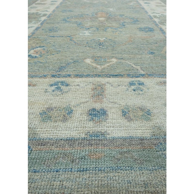 Turkish Oushak Rug 5' x 6'11" #17885 For Sale In Houston - Image 6 of 8