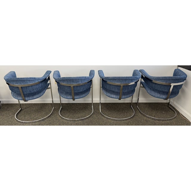 1970s 1970 Attributed to Vittorio Introini by Sabot Dining Chairs Set of 4 For Sale - Image 5 of 8