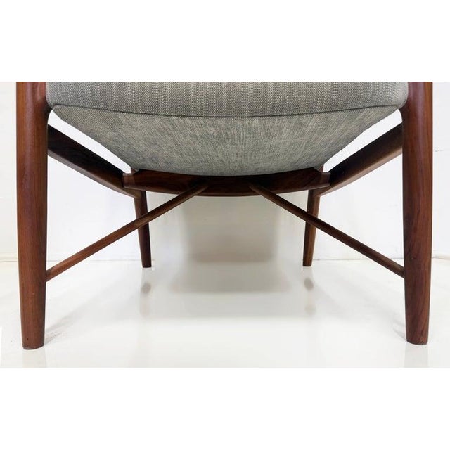 Danish Modern Model 45 Lounge Chair, Finn Juhl Manner, Pair For Sale - Image 15 of 15
