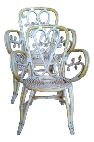 Set of Wicker Armchairs