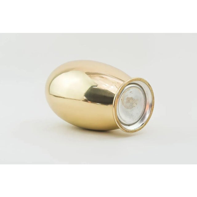 WMF Ikora Brass Vase Germany Around 1920s Brass polished and stove enamelled.