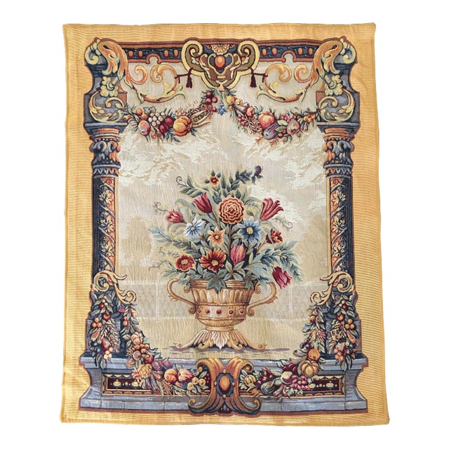 1950s Point Des Meurins French Wall Tapestry “Jardin Beaumesnil” For Sale