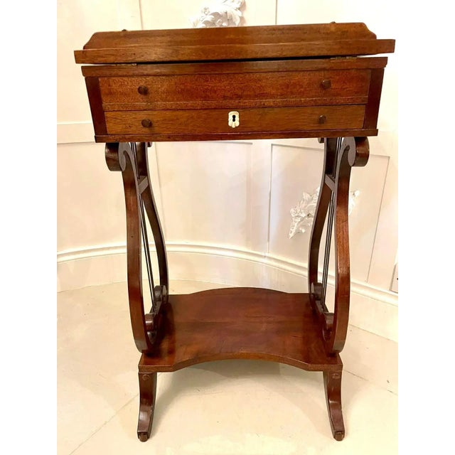 Edwardian Inlaid Mahogany Reading Table For Sale - Image 10 of 18