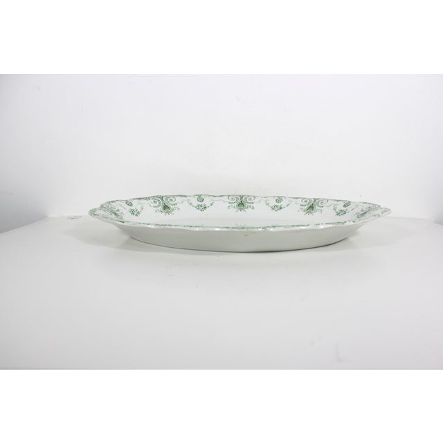 Farmhouse Antique English Ironstone Transferware Platter For Sale - Image 3 of 10