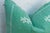 1990s Aqua Trail Cactus Silk Moroccan Pillow For Sale - Image 5 of 7