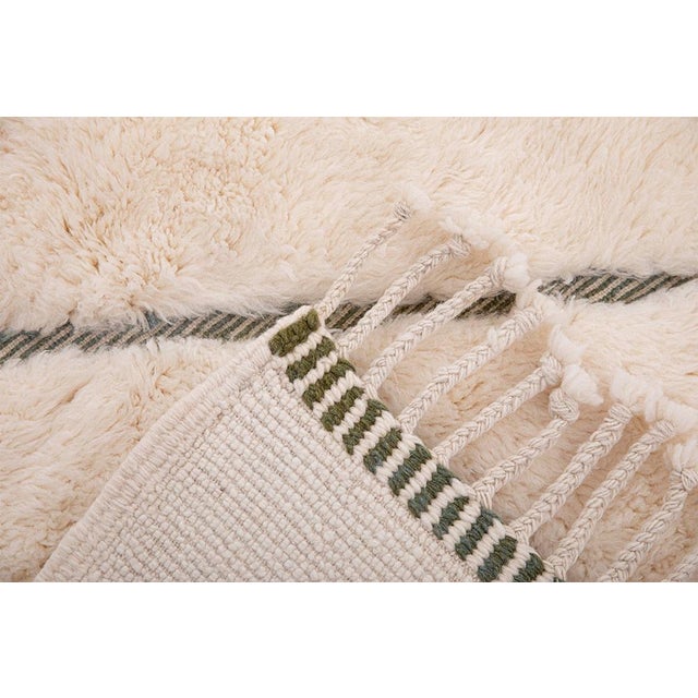 2020s Botanical Line Art Hand-Knotted Wool Rug | 11'7" X 9'1" | One of a Kind For Sale - Image 5 of 8