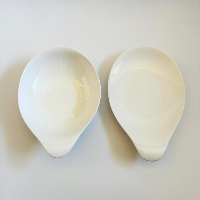 Mid Century Eva Zeisel Hallcraft Lugged Serving Bowl and Platter Set - "Tomorrows Classic" - Set of 2 For Sale - Image 10 of 12