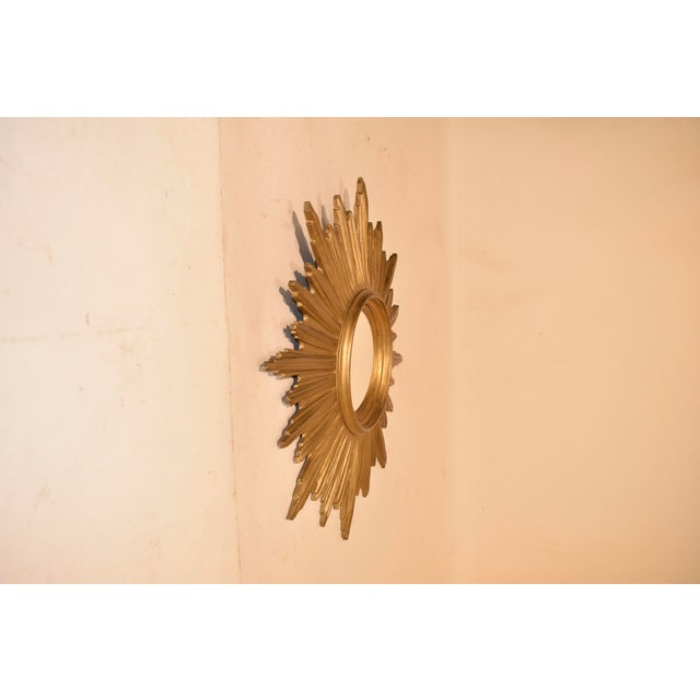 Mid-Century Modern Circa 1960's Sunburst Wall Mirror For Sale - Image 3 of 11