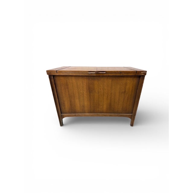 Wood Mid-Century Modern Kent Coffey Perspecta Walnut Flip-Top Server For Sale - Image 7 of 7