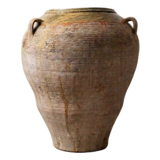 Large Spanish Glazed Ceramic Jar, 1970s For Sale