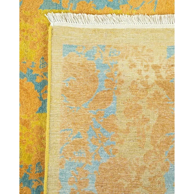 2010s Mogul Collection Hand-Knotted Area Rug - Green 8' 3" x 10' 4" For Sale - Image 5 of 9