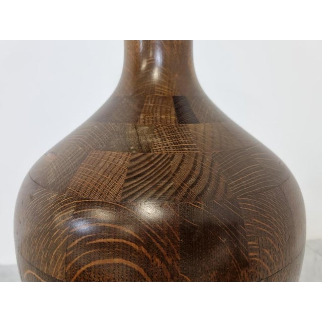 Vintage Wooden Vases by Maurice Bonami, 1970s, Set of 3 For Sale - Image 9 of 10