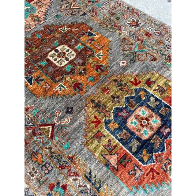 Early 21st Century Serapi Tribal-Style Hand-Knotted Runner 10' X 2.75' For Sale - Image 5 of 9