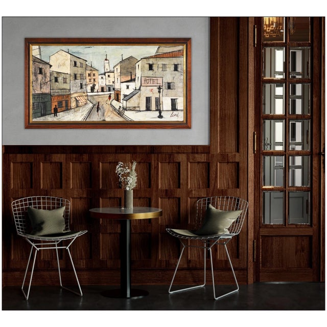 The artwork here, "Morning Street Original", is a wonderful depiction of a city street in the early hours of a day that is...