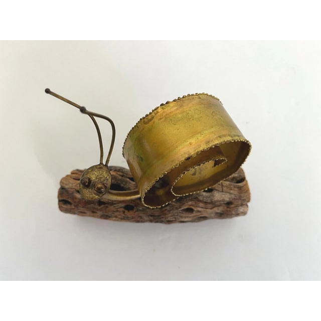 1970s Torch Cut Snail Sculpture For Sale - Image 17 of 18