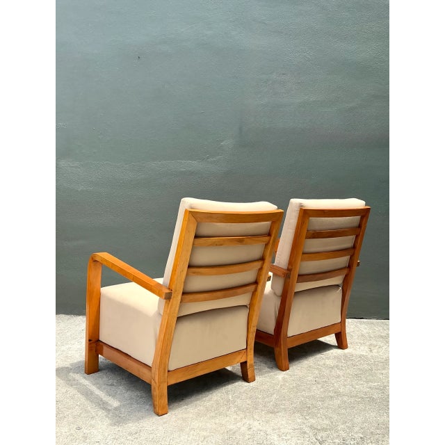 Vintage Art Deco Lounge Chairs - Pair For Sale - Image 9 of 12