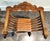 Pair of Italian Mid Century Savonarola Lion Head Wood Folding Chairs For Sale In Dallas - Image 6 of 11