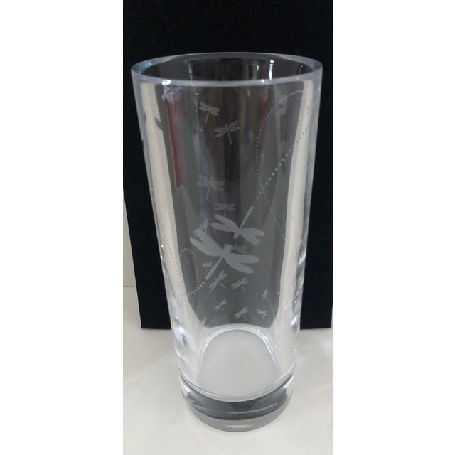 Kate Spade Lenox Dragonfly Etched Vase Chairish