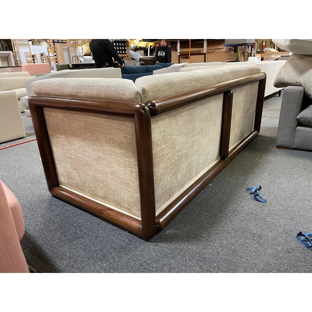 This Was Made by Clad Home in 2023 and is essentially brand new/unused. It is a reproduction of the Cornaro Sofa by Carlo...