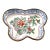 C1950 Chinese Enameled Butterfly-Shape Pin Tray, Peonies, Polychrome Enamel 6" For Sale