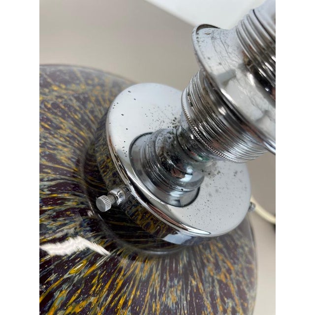 Art Deco Ikora Table Lamp in Glass attributed to Karl Wiedmann for WMF, Germany 1950s For Sale - Image 12 of 18