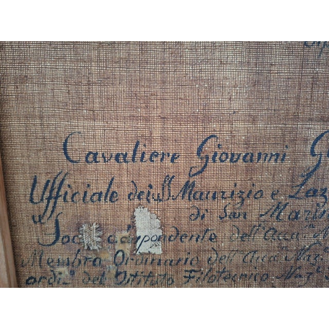 Depicting the Nobleman Cavaliere Cilavegna, 1866, Oil Painting on Canvas For Sale - Image 11 of 13