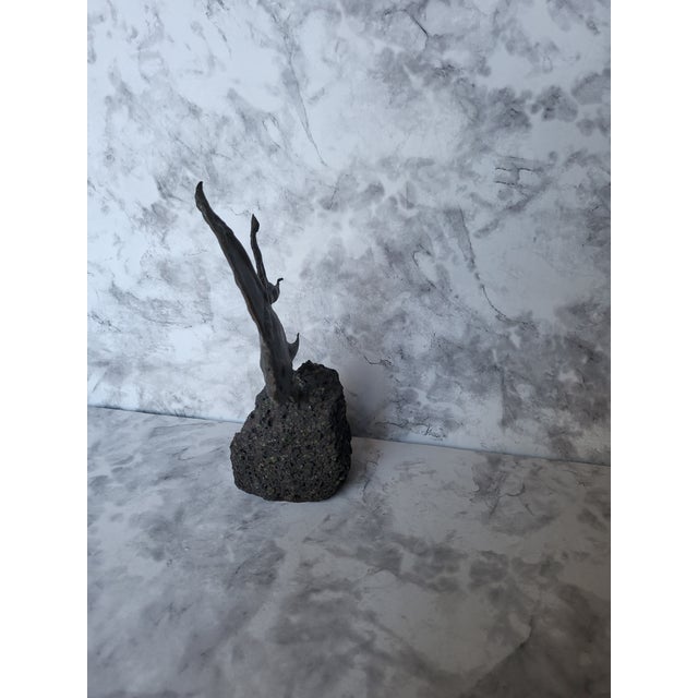 Mid-Century Modern Mid-Century Modern 1960s Bronze Fish Sculpture For Sale - Image 3 of 12