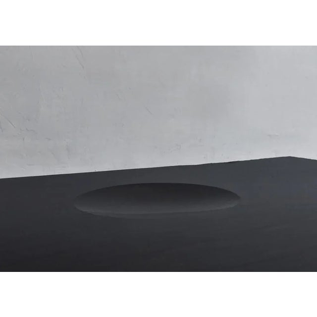 Not Yet Made - Made To Order Frustre II Black Slate Sculpted Low Table by Frederic Saulou For Sale - Image 5 of 8