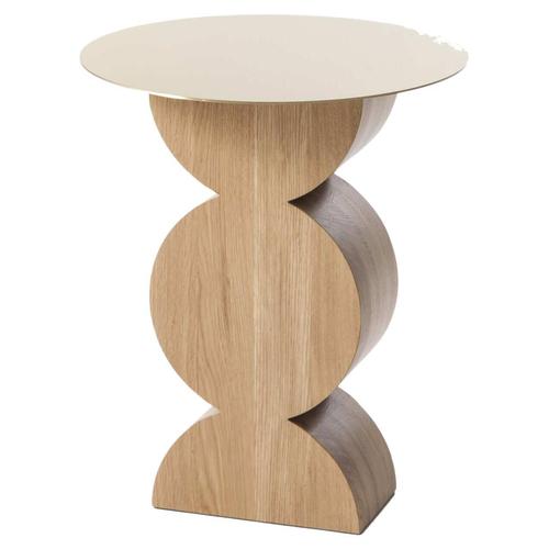 Wood Mid-Century Constantin Brass & Oak Table by Studio Simon for Cassina For Sale - Image 7 of 7