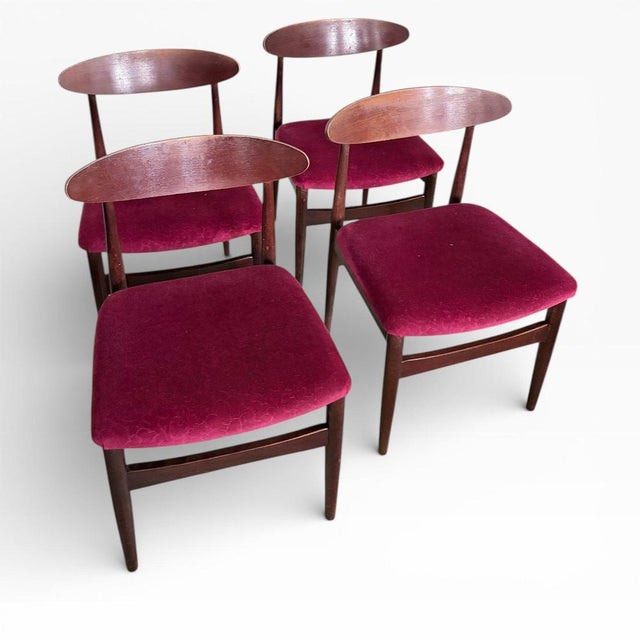 Vintage Teak Dining Chairs, Set of 4 For Sale - Image 5 of 7