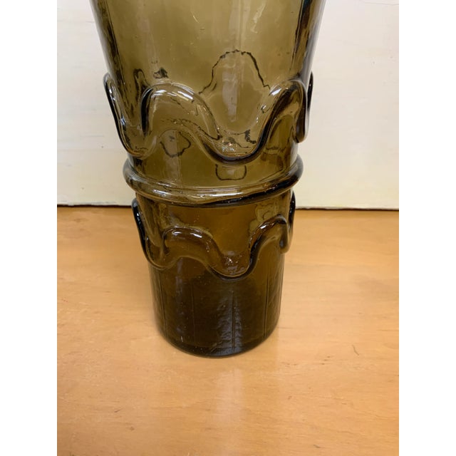 Mid-Century Modern Mid-Century Modern Glass Vase For Sale - Image 3 of 9