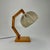 Beige Mid-Century Modern Adjustable Pinewood Table Light by Linus Bopp for Limbach, 1970s For Sale - Image 8 of 8