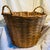 Large vintage country French style gathering basket
