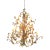 1980s Wildly Beautiful Amber Crystal Chandelier For Sale