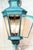 Verdigris Monumental Coach Style Brass & Bronze Wall Lantern With Verdigris Finish . For Sale - Image 8 of 15