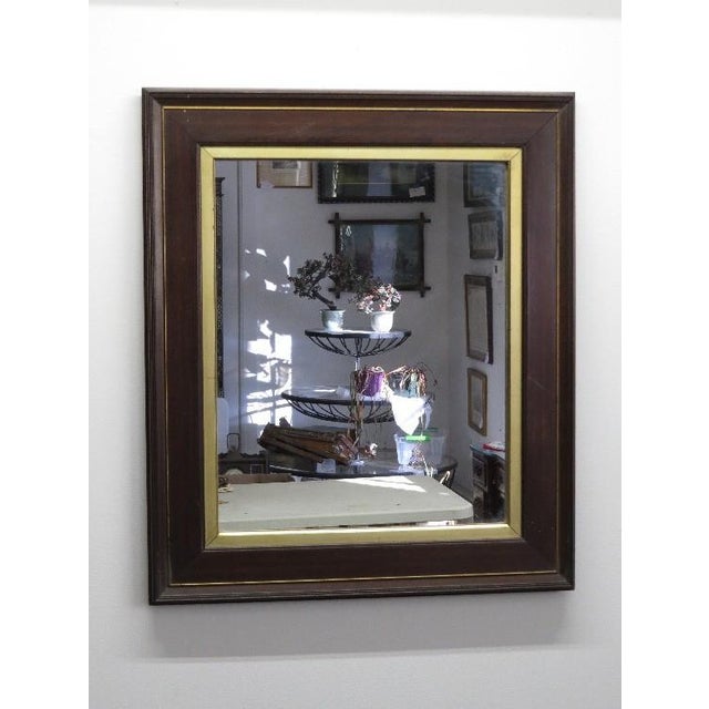 Antique 19th Century Victorian Walnut Deep-Well Mirror with Lemon Gilt Liner Add architectural depth and Victorian...