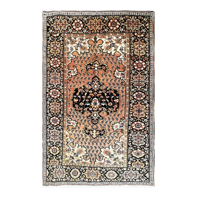 Antique Persian Feraghan Sarouk Rug, 3'4" X 5'2" For Sale