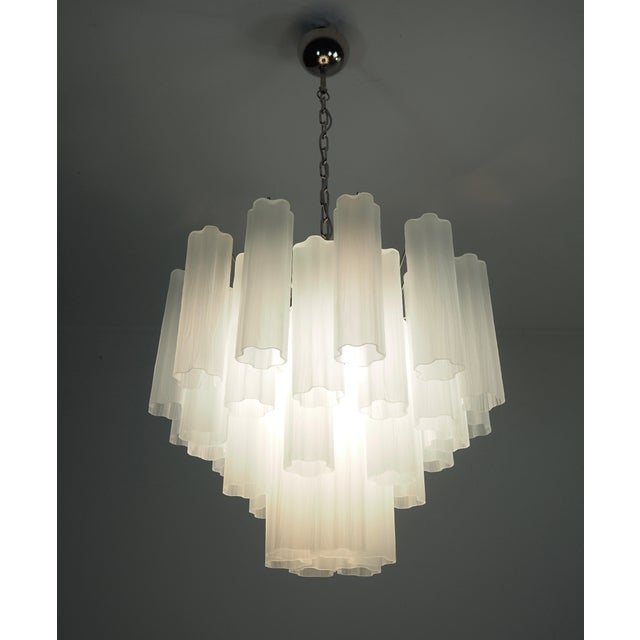 Vintage Murano Glass Tube Pendant Light, 1990s For Sale - Image 6 of 13