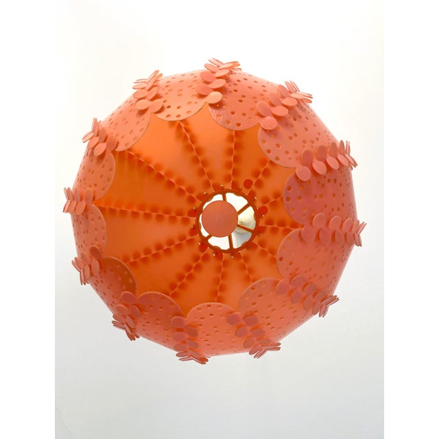 Red Large Danish Modern Coral Acrylic Modular Hanging Light, Ukraine, 1970s For Sale - Image 8 of 18