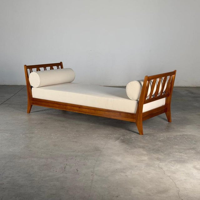 An exceptionally elegant Italian single bed attributed to Gio Ponti and produced by Italbed, a manufacturer with which...
