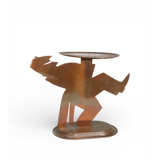 Hard to find " Pretzel Man " decorative card holder, designed by Lurelle Guild for the Chase Brass and Copper Company,...