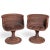 This rare pair of 1960s rattan swivel armchairs with a wood top is a true vintage gem for any antique collector or lover...