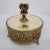 1950s Vintage Gold Gilt Filigree Ormolu Jewelry Box For Sale - Image 6 of 6